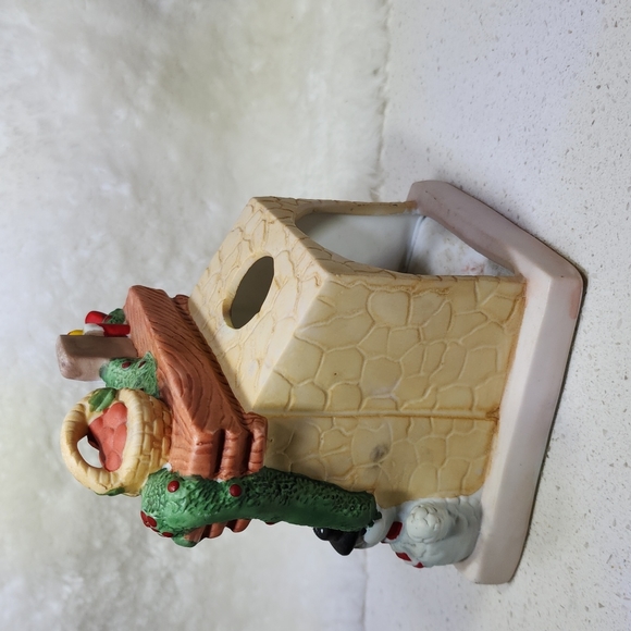 Vintage Porcelain Fireplace Candle holder - Picture 5 of 16